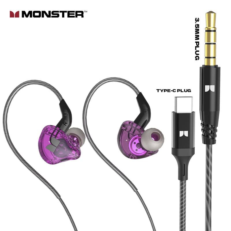 Monster AK901 Earhook Wired Headphones Custom