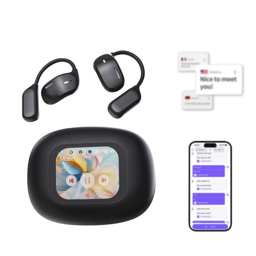 Silnek JM16 LCD Touch  Screen AI Translator Earbuds Custom