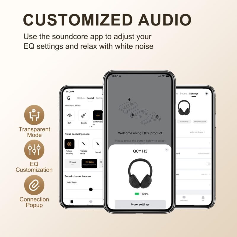 QCY H3 Over Ear Headset - Image 3